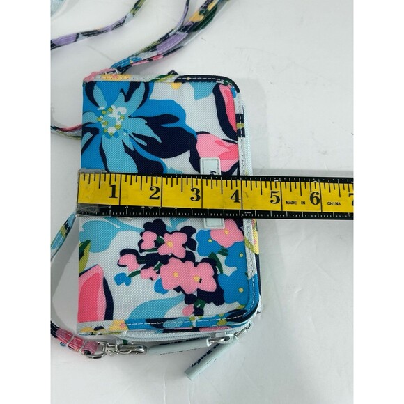 Vera Bradley Crossbody Wristlet Wallet Women’s Floral Pattern 6.5”x4x1.5 approx. - Picture 8 of 11